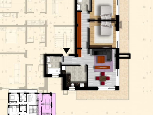 3 camere,  decomandat,  109 mp, de vanzare apartament nou in zona Bucium,  (Hanul Trei Sarmale) 141838