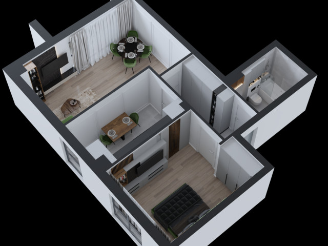 De vanzare apartament nou, 2 camere,  decomandat,  58 mp, CUG,  (Tehnopolis) 152247