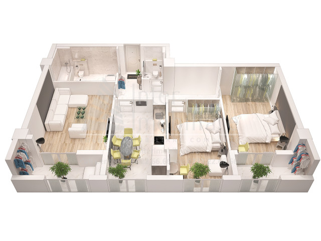 Apartament nou, 3 camere  decomandat,  89 mp, Frumoasa, de vanzare,  (Scoala 43) 149921