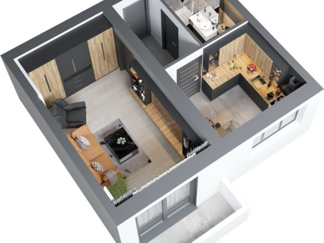 Apartament nou, 1 camera  decomandat,  37 mp, Frumoasa, de vanzare,  (Pasaj Socola - Bd Poitiers) 138671