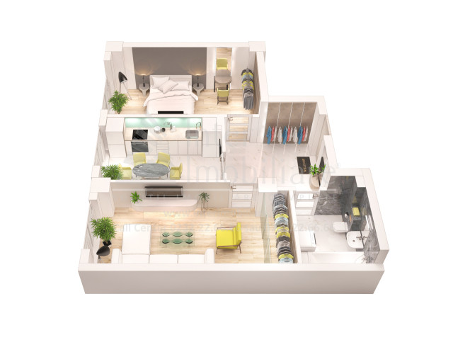 Apartament nou de vanzare, 2 camere,  decomandat,  60 mp, Frumoasa,  (Scoala 43) 149910