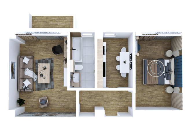 De vanzare apartament nou, 2 camere,  decomandat,  60 mp, Pacurari,  (500m de la OMV  - Kaufland) 138952