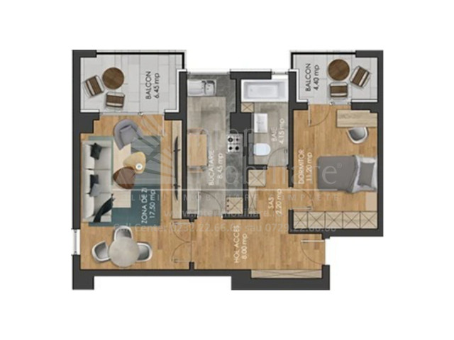 Apartament nou de vanzare, 2 camere,  decomandat,  53 mp, Popas Pacurari,  (Carpet) 140875