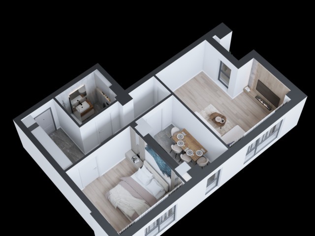 Apartament nou de vanzare, 2 camere,  decomandat,  56 mp, CUG,  (Vama Tehnopolis) 152245