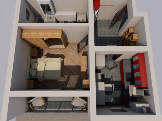 1 camera,  decomandat,  27 mp, de vanzare apartament nou in zona Lunca Cetatuii,  (Cartier Astoria) 140443