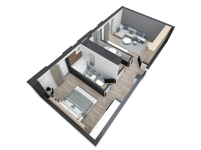 Apartament nou de vanzare, 2 camere,  decomandat,  55 mp, Pacurari,  (Kaufland - Terenurile de tenis) 138950
