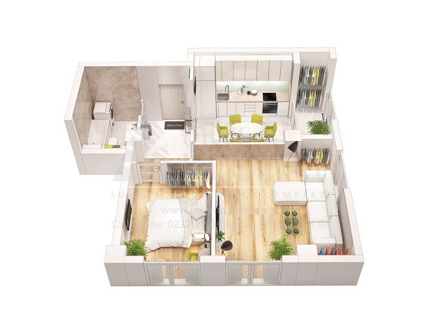 Apartament nou, 2 camere  decomandat,  62 mp, Frumoasa, de vanzare,  (Scoala 43) 149916