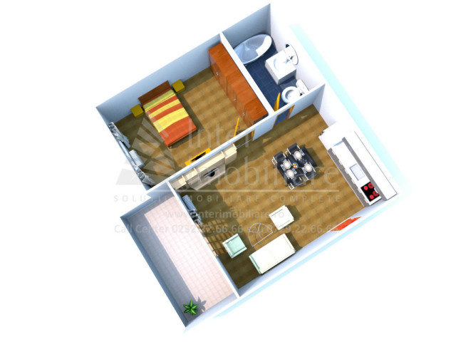 1 camera,  decomandat,  45 mp, de vanzare apartament nou in zona Pacurari,  (Rond Profi) 140543