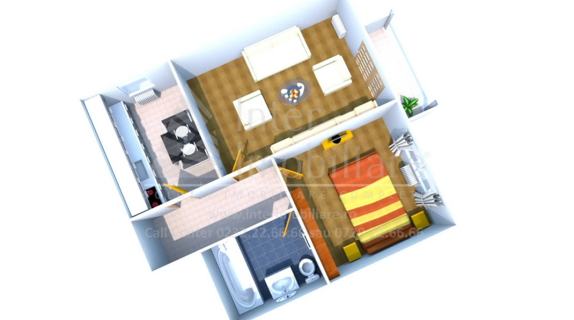 Oferta CUG apartament nou 50 mp, 2 camere, decomandat, de vanzare,  Cartier Nicole Residence imagine 9