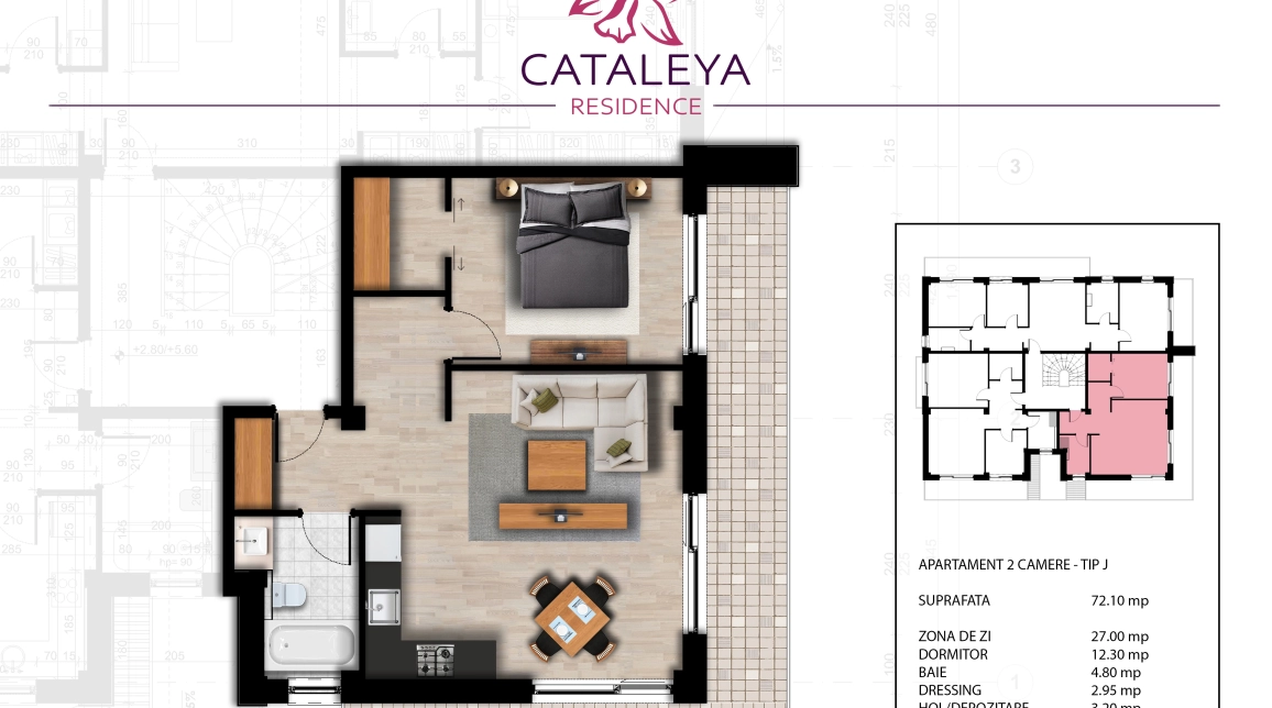 Oferta Apartament nou de vanzare, 2 camere, decomandat, 72 mp, Bucium,  Hanul Trei Sarmale imagine 1