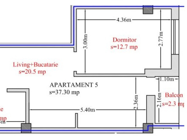 De vanzare apartament nou, 2 camere,  open-space,  37 mp, Bucium,  (Hlincea) 153962