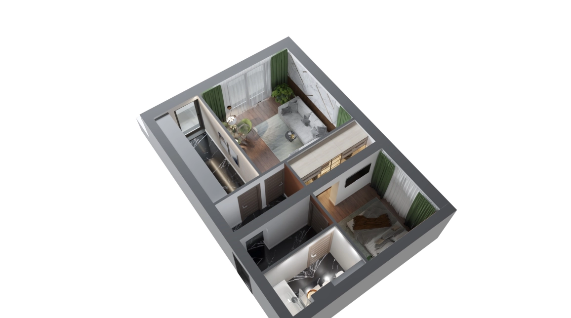 Oferta De vanzare apartament nou, 2 camere, decomandat, 62 mp, Podu Ros,  Pasaj  Socola- Poitiers imagine 2