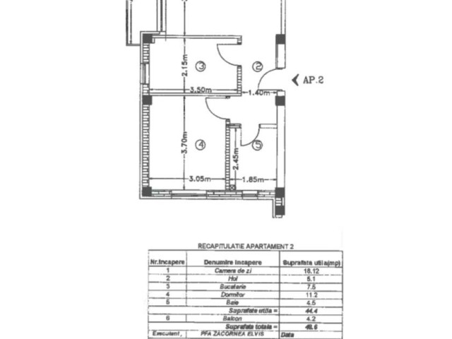 2 camere,  decomandat,  49 mp, de vanzare apartament nou in zona Bucium,  (Visan) 153873