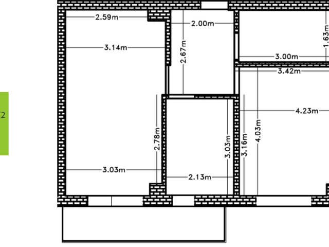 Apartament nou, 2 camere  decomandat,  57 mp, Bucium, de vanzare,   153841