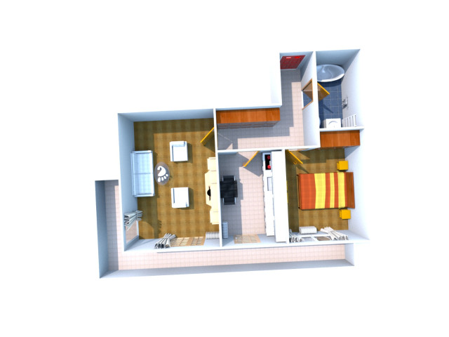 Tatarasi apartament nou  64 mp, 2 camere,  decomandat, de vanzare,  (Piata 2 Baieti) 150229