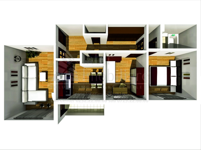 Apartament de vanzare, 3 camere,  decomandat,  72 mp, Pacurari,  (PETRU PONI, PIZZA SMILE) 161740