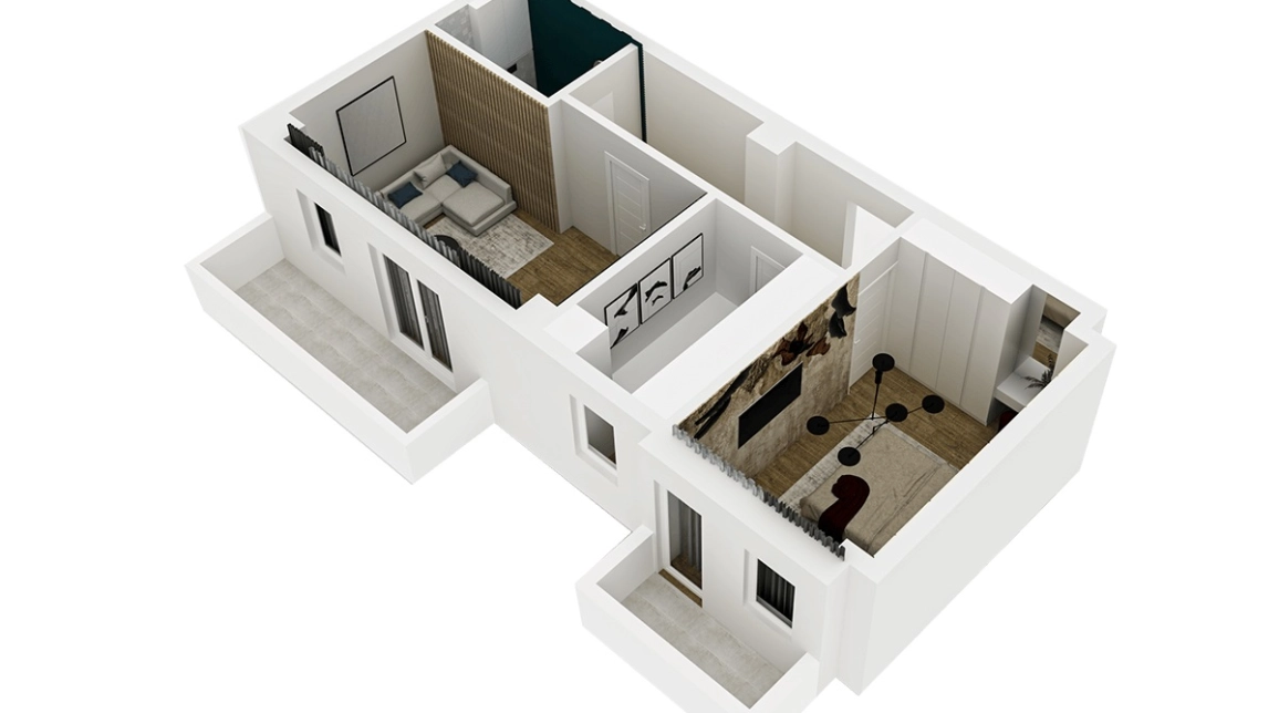 Oferta Rediu apartament nou 61 mp, 2 camere, decomandat, de vanzare,  Scoala Paradis imagine 7