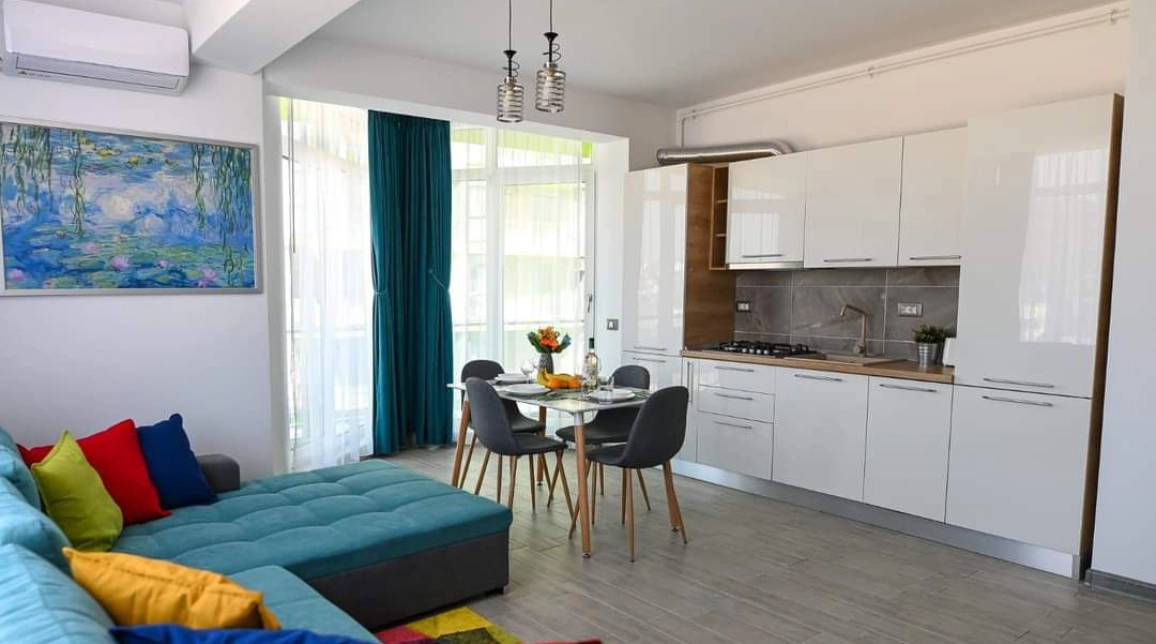 Oferta Apartament nou, 2 camere decomandat, 68 mp, Mamaia Nord, de vanzare,  Alezzi,VEDERE LATERALA la MARE,cu PARCARE-159000 imagine 7