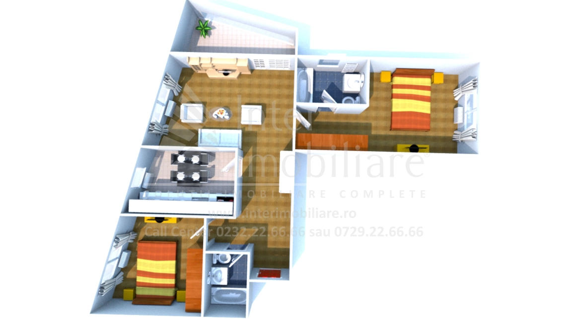 Oferta 3 camere, decomandat, 98 mp, de vanzare apartament nou in zona Tomis Nord imagine 1