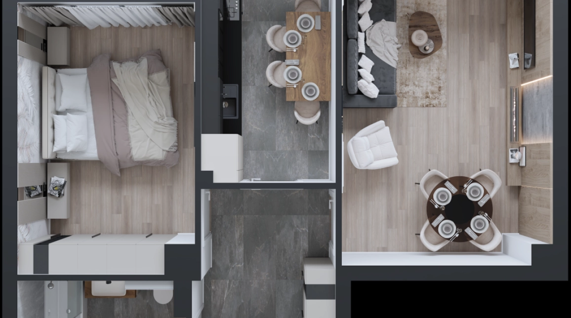 Oferta 2 camere, decomandat, 55 mp, de vanzare apartament nou in zona CUG,  Bloc nou in constructie - CUG imagine 8