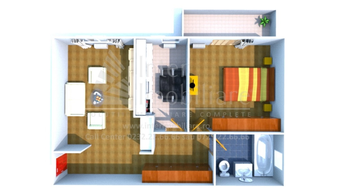 Oferta Lunca Cetatuii apartament nou 50 mp, 2 camere, decomandat, de vanzare,  Astoria imagine 1