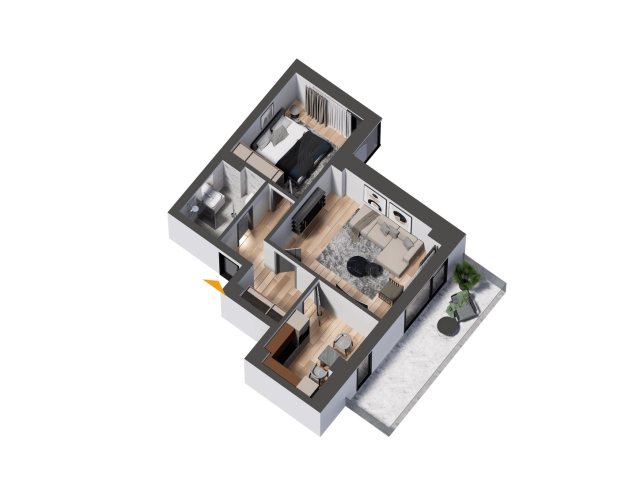 Apartament nou de vanzare, 2 camere,  decomandat,  67 mp, Nicolina,  (Rond Vechi) 158810