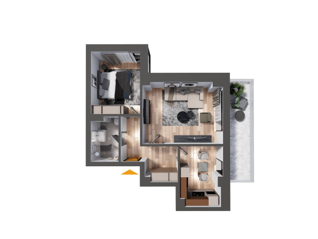 Apartament nou de vanzare, 2 camere,  decomandat,  67 mp, Nicolina,  (Rond Vechi) 158810