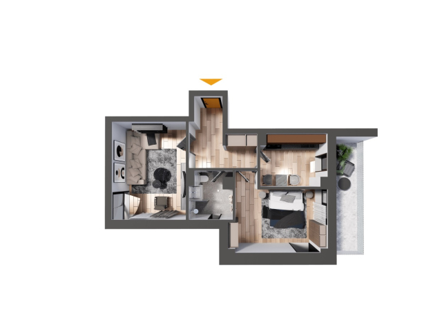 Apartament nou, 2 camere  decomandat,  68 mp, Nicolina, de vanzare,  (Piata CUG) 158811