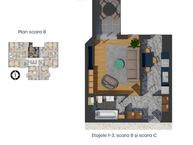 De vanzare apartament nou, 1 camera,  decomandat,  46 mp, Pacurari,  (Alpha Bank) 159097