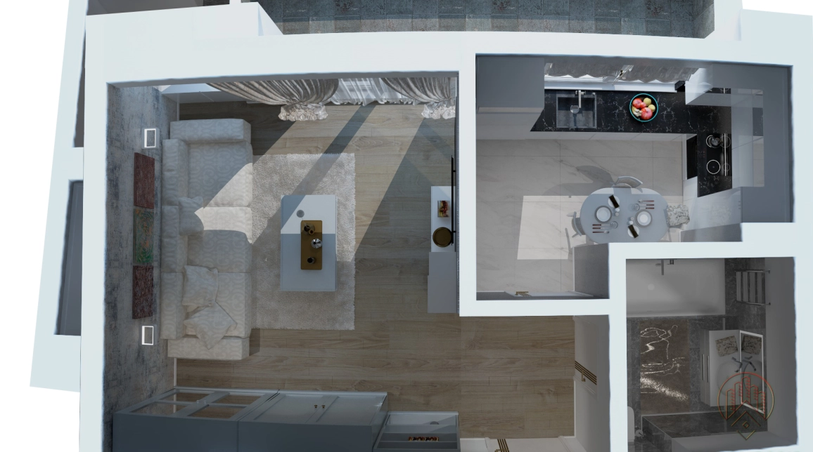 Oferta De vanzare apartament nou, 1 camera, decomandat, 42 mp, Frumoasa,  Bd Poitiers imagine 1