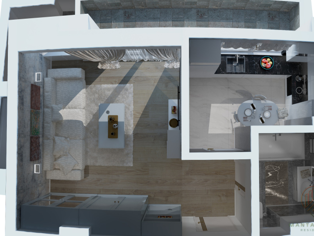 De vanzare apartament nou, 1 camera,  decomandat,  42 mp, Frumoasa,  (Bd Poitiers) 161542