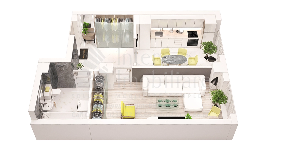 Oferta Frumoasa apartament nou 43 mp, 1 camera, decomandat, de vanzare,  Scoala 43 imagine 1