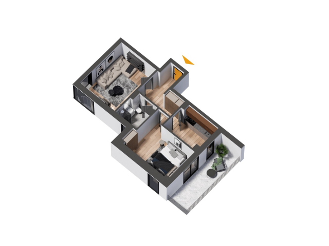 Apartament nou, 2 camere  decomandat,  68 mp, Nicolina, de vanzare,  (Piata CUG) 158811