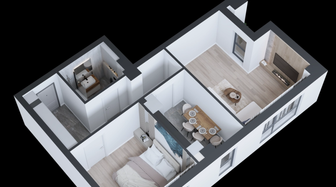 Oferta Apartament nou de vanzare, 2 camere, decomandat, 56 mp, CUG,  Vama Tehnopolis imagine 1