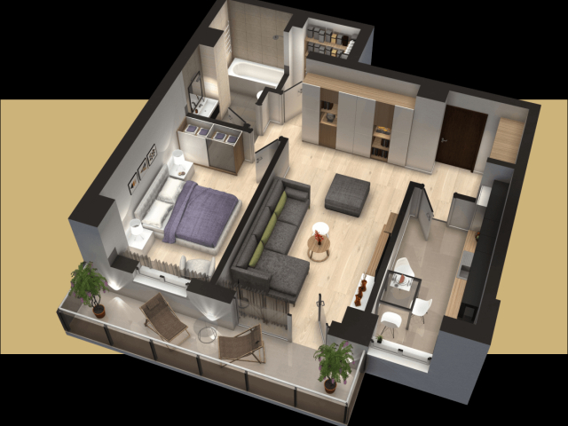 2 camere,  decomandat,  65 mp, de vanzare apartament in zona Tudor Vladimirescu,  (Conest Residence) 162153