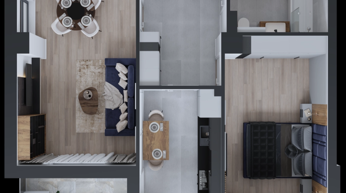 Oferta Apartament nou, 2 camere decomandat, 58 mp, CUG, de vanzare,  Vama Tehnopolis imagine 3