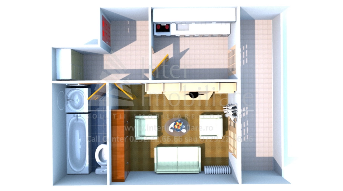 Oferta Apartament nou de vanzare, 1 camera, decomandat, 30 mp, Galata,  Notariat Iulia Paduraru imagine 1