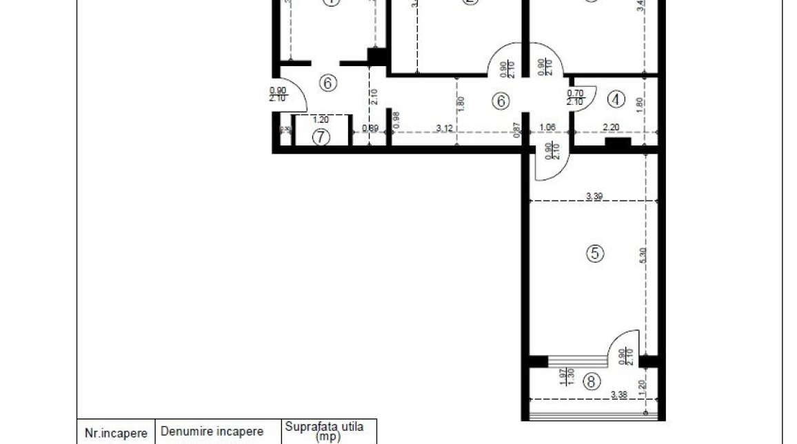 Oferta De vanzare apartament, 3 camere, decomandat, 71 mp, Alexandru cel Bun,  Alexandru cel Bun Bulevard imagine 1