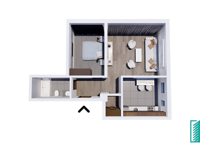 Apartament nou de vanzare, 2 camere,  decomandat,  56 mp, Bucium,  (Visani) 139185