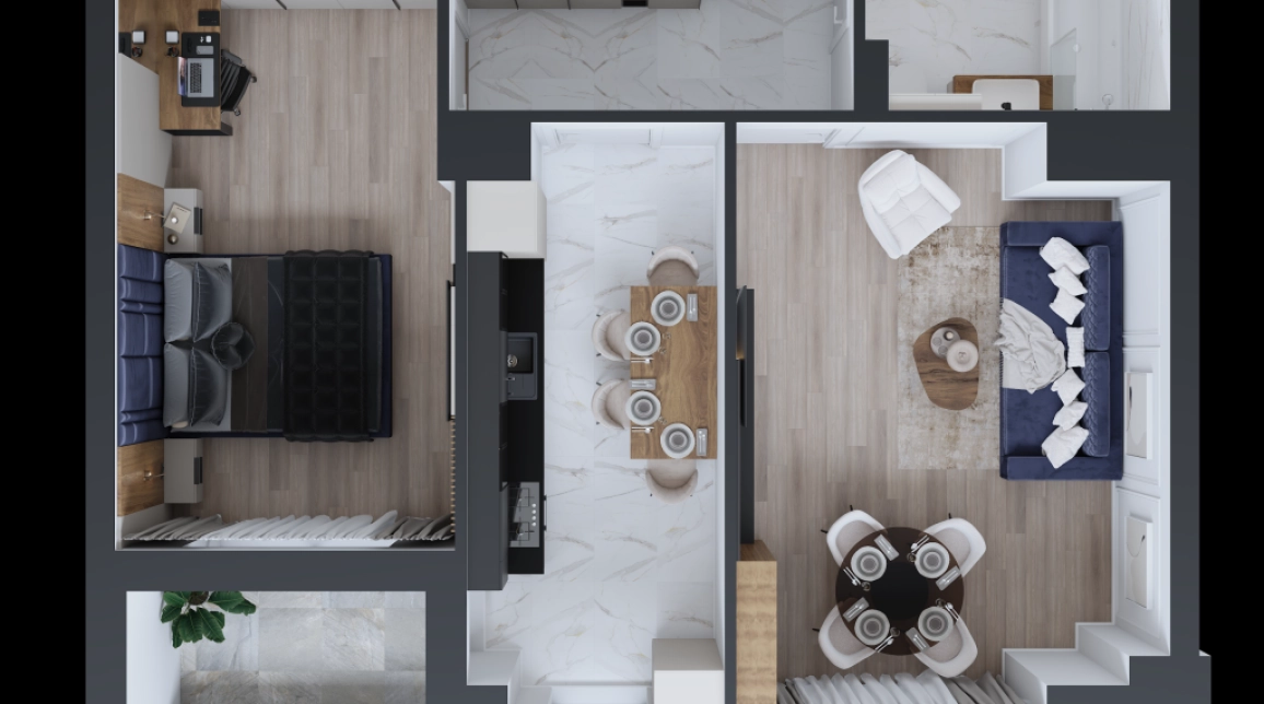 Oferta 2 camere, decomandat, 59 mp, de vanzare apartament nou in zona CUG,  Vama Tehnopolis imagine 10