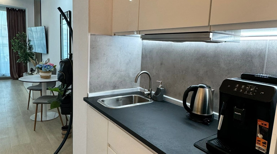 Oferta De vanzare apartament nou, 1 camera, decomandat, 40 mp, Mamaia Nord,  Tomis Villa, parcare inclusa, vedere laterala imagine 7