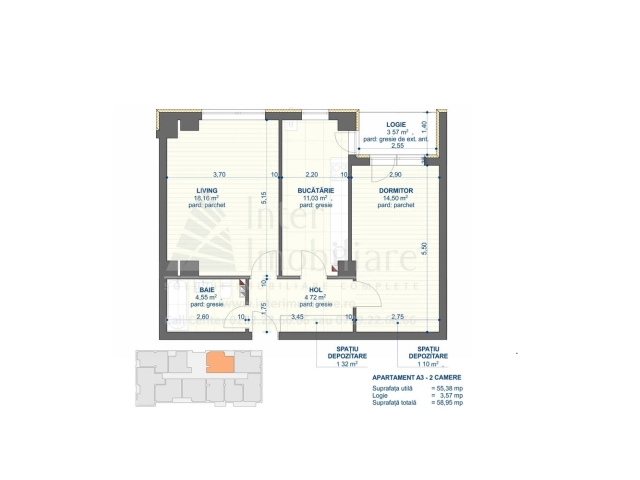 Apartament 2 camere - Nicolina