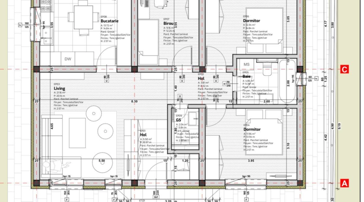 Oferta Casa, 4 camere , 90 mp, Holboca, de vanzare,  dupa primaria Holboca imagine 1
