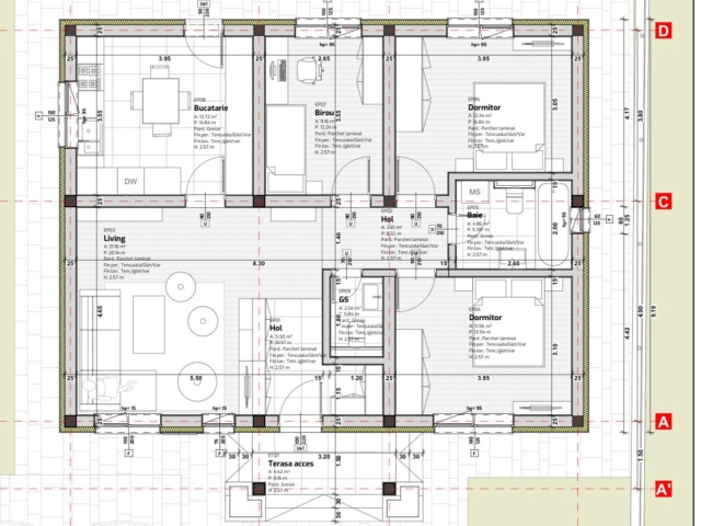 Apartament 4 camere - Holboca