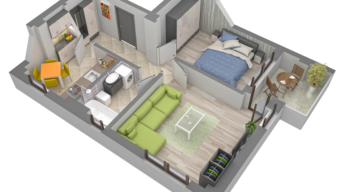 Oferta Apartament nou de vanzare, 2 camere, decomandat, 50 mp, Miroslava,  Notariat Iulia Paduraru imagine 2