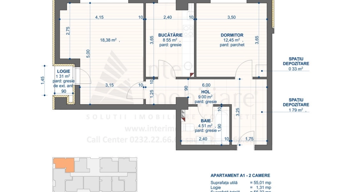 Oferta 2 camere, decomandat, 56 mp, de vanzare apartament nou in zona Nicolina,  Vama Tehnopolis imagine 5