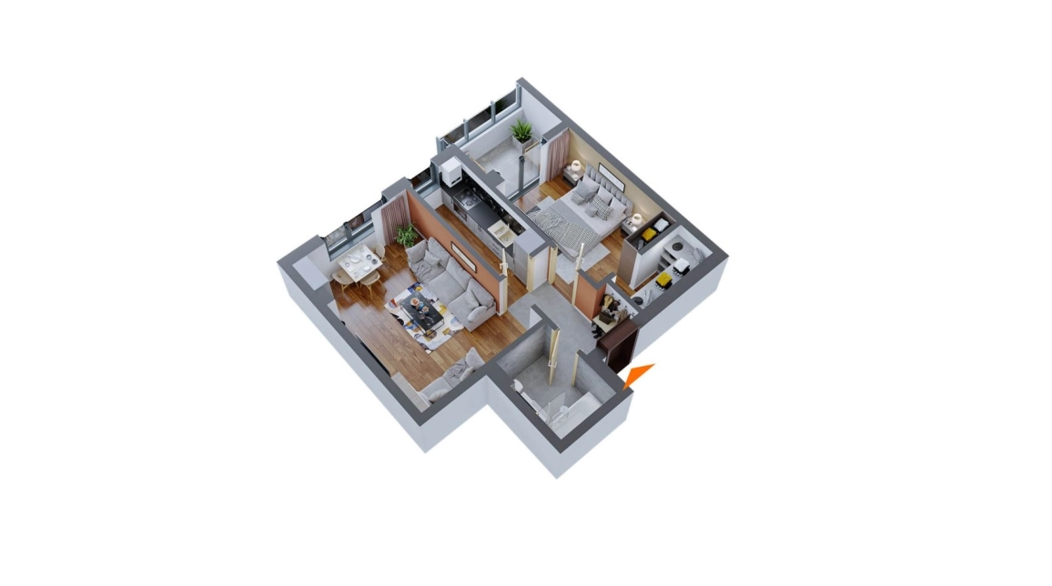 Oferta 2 camere, decomandat, 58 mp, de vanzare apartament nou in zona Dacia,  Piata Dacia imagine 1