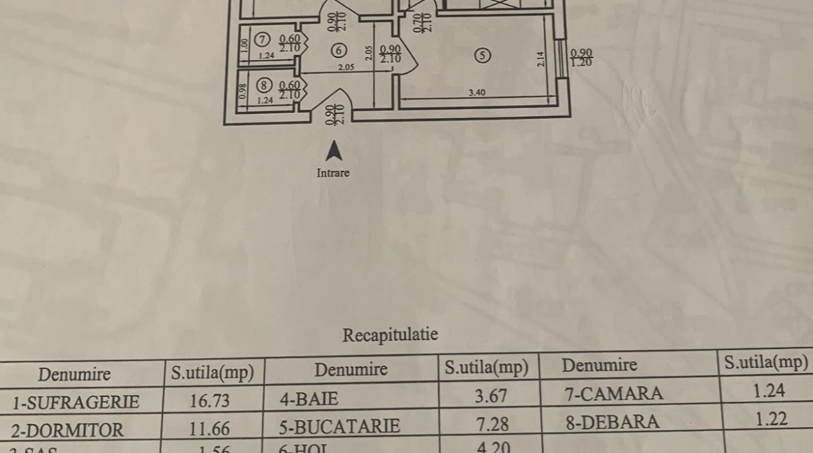 Oferta Apartament de vanzare, 2 camere, decomandat, 51 mp, Tatarasi,  Scoala Ionel Teodoreanu imagine 1