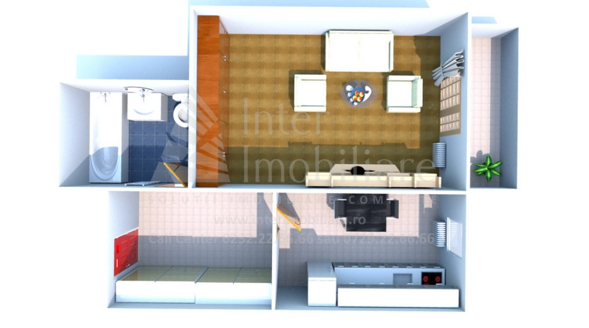 Oferta Galata apartament nou 44 mp, 1 camera, decomandat, de vanzare,  Sun City imagine 1