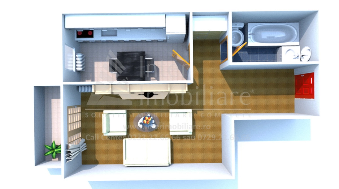 Oferta 1 camera, decomandat, 43 mp, de vanzare apartament nou in zona Galata,  Sun City imagine 1